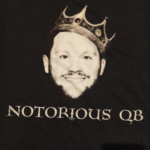 Josh Allen Football Notorious QB T Shirt Black Buffalo Bills Mafia